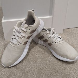 Adidas White Cloudfoam Puremotion running shoes